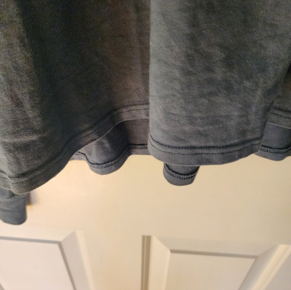 Good American Long Sleeve Tee Orion Blue Size 3/4 Crew Neck Cotton - Picture 5 of 11